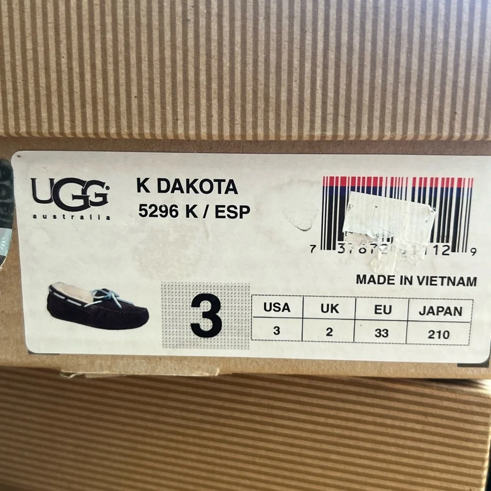 💜UGG Kids Brown Moccasin Shoes